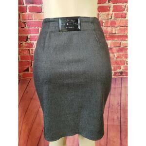 Cliche Paris SINEM Women's Black VTG Zippered Made In France Skirt Size 1